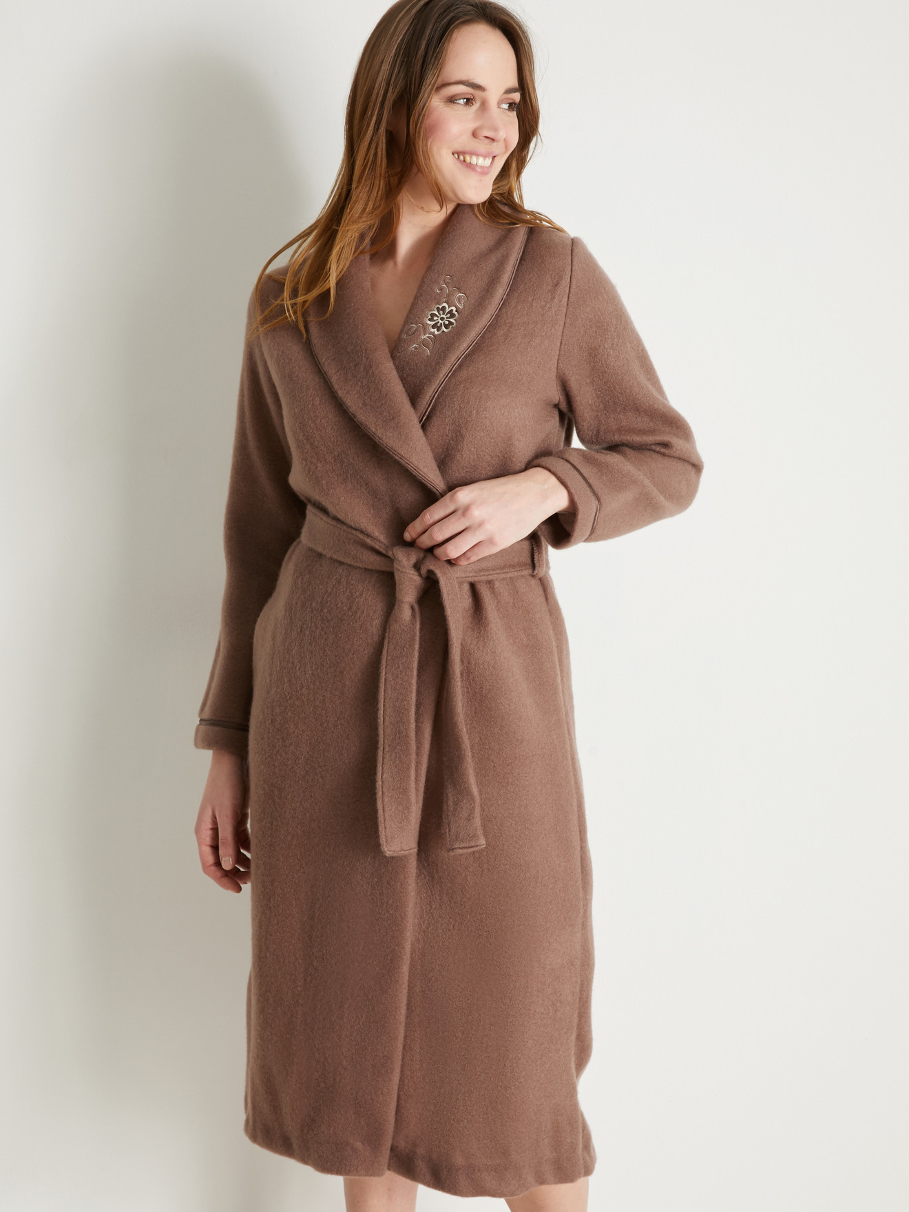 Robe de chambre en molleton courtelle