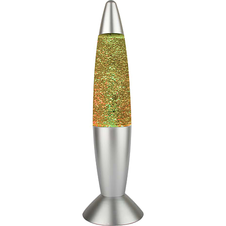 Glitterlampe m. farveskift - multifarvet