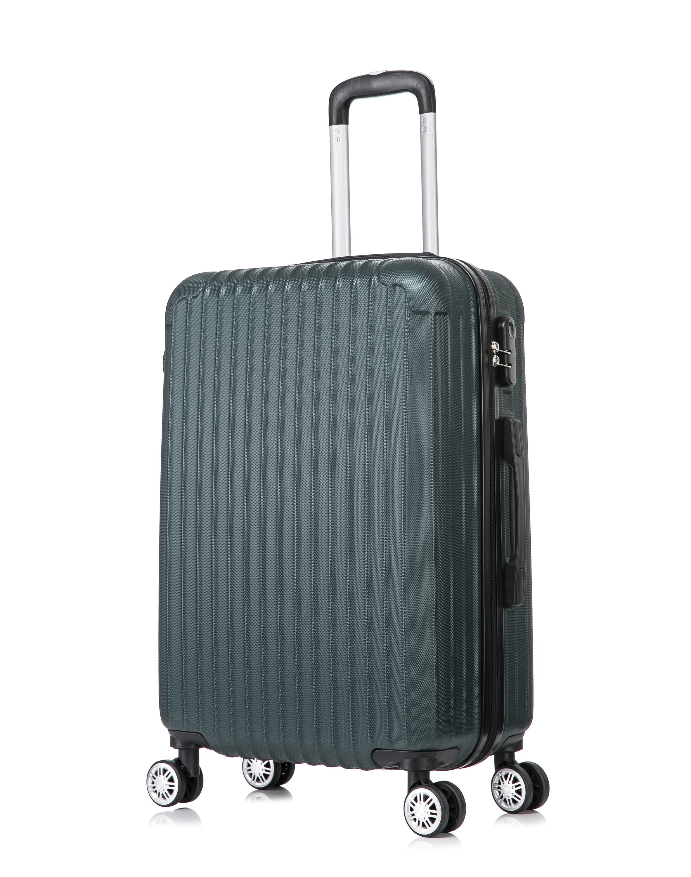 Reisekoffer Hartschalenkoffer LINN 3er Set smaragd