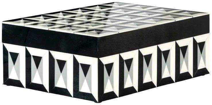 Juwelenbox Black White Groot 212088 Licia B20 x D29 x H10 cm