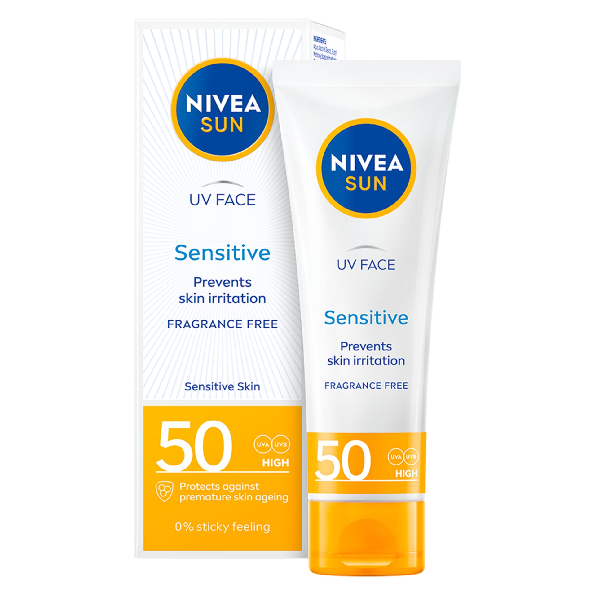 NIVEA Sun Face Sensitive cream SPF50