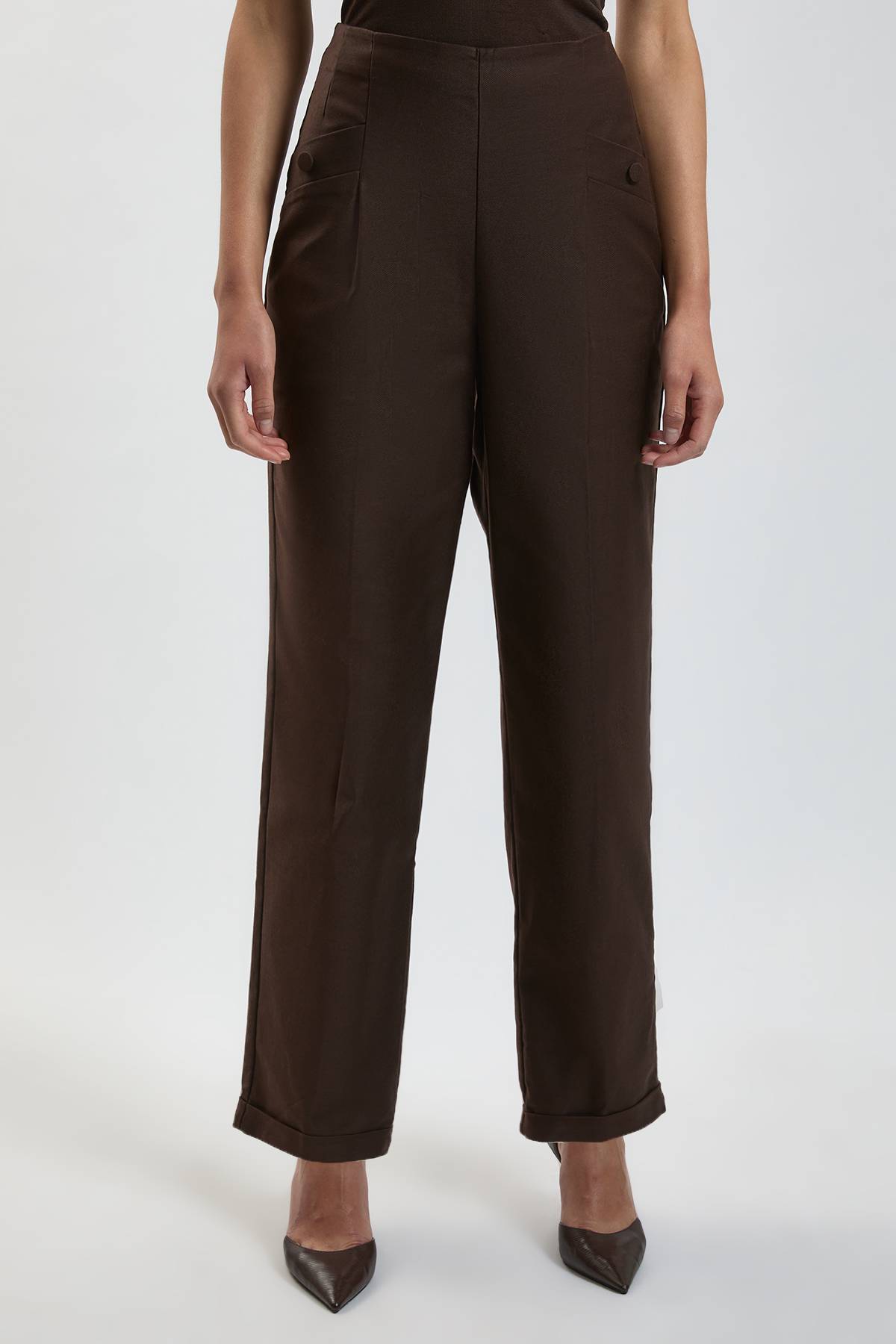 KarenMillen Pantalon Tailleur En Sergé Extensible