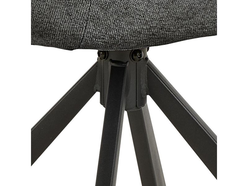 AC Design Stuhl Carlton 2 Stück, Grau Esszimmerstuhl mit ergonomischem Sitz