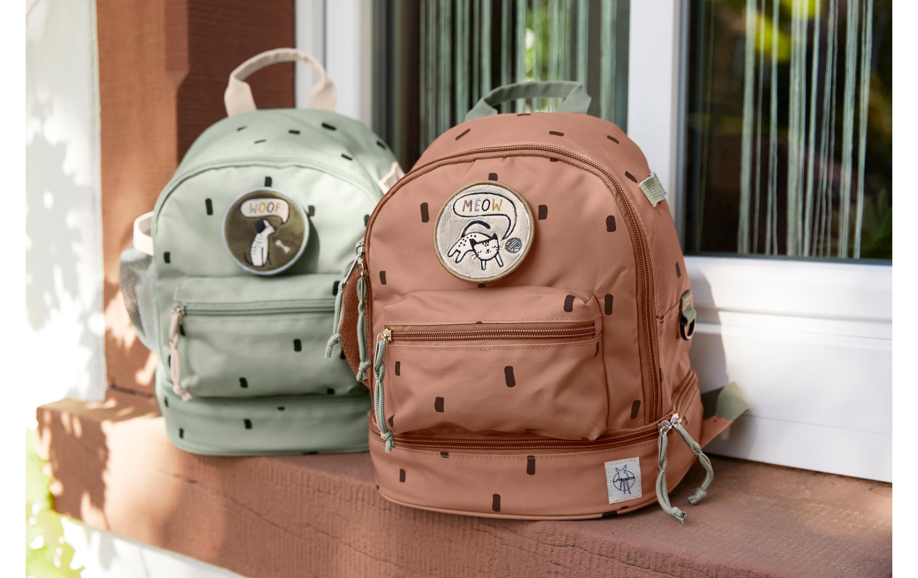 Rucksack Mini Backpack Happy Prints Light OliveWasserabweisender Kinderrucksack mit gepolsterten Schultergurten