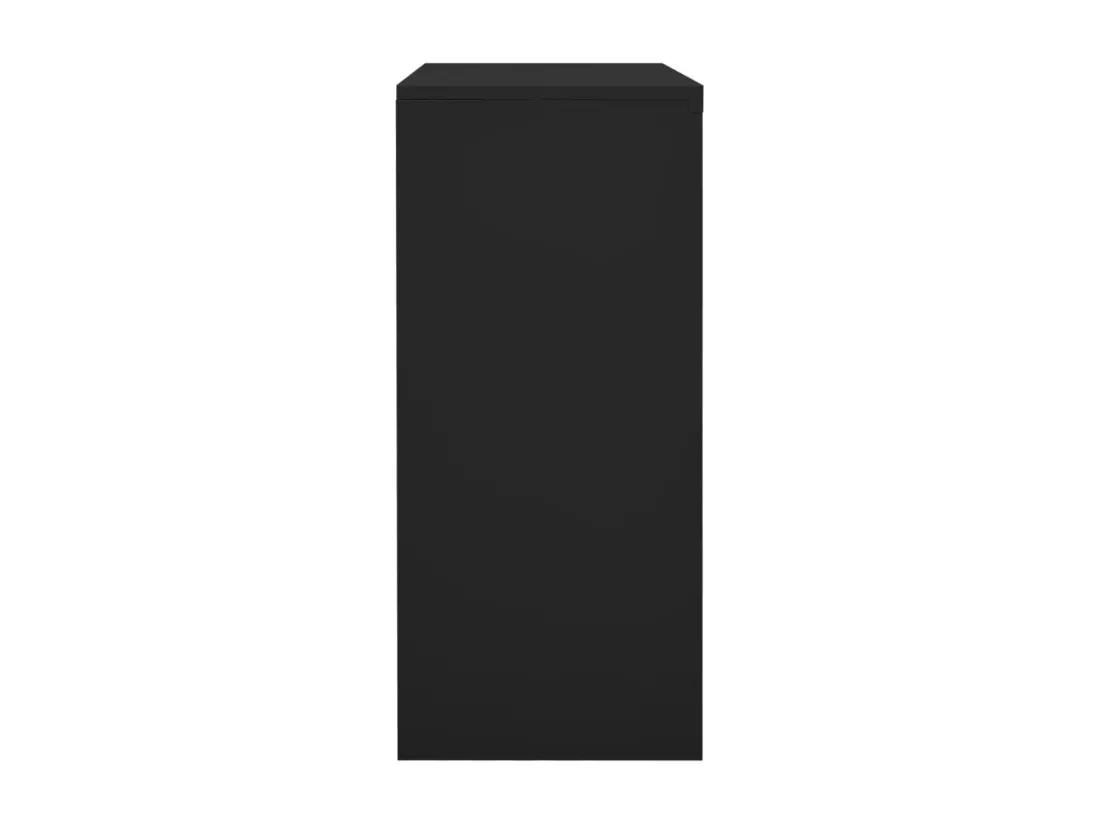 Armoire de bureau porte coulissante Anthracite 90x40x90cm Acier