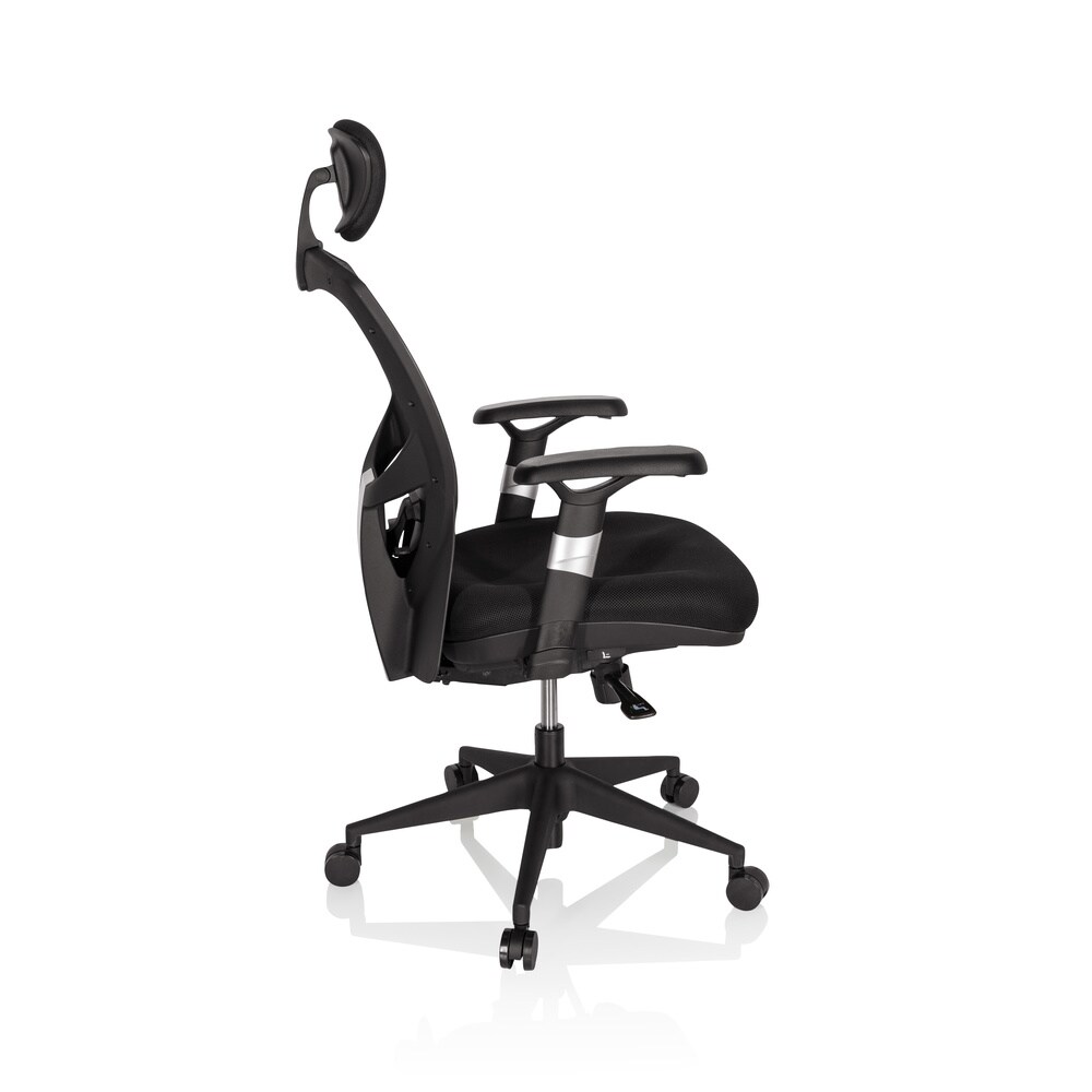 High End Bürostuhl VENUS BASE Stoff/Netzstoff mit Armlehnen hjh OFFICE