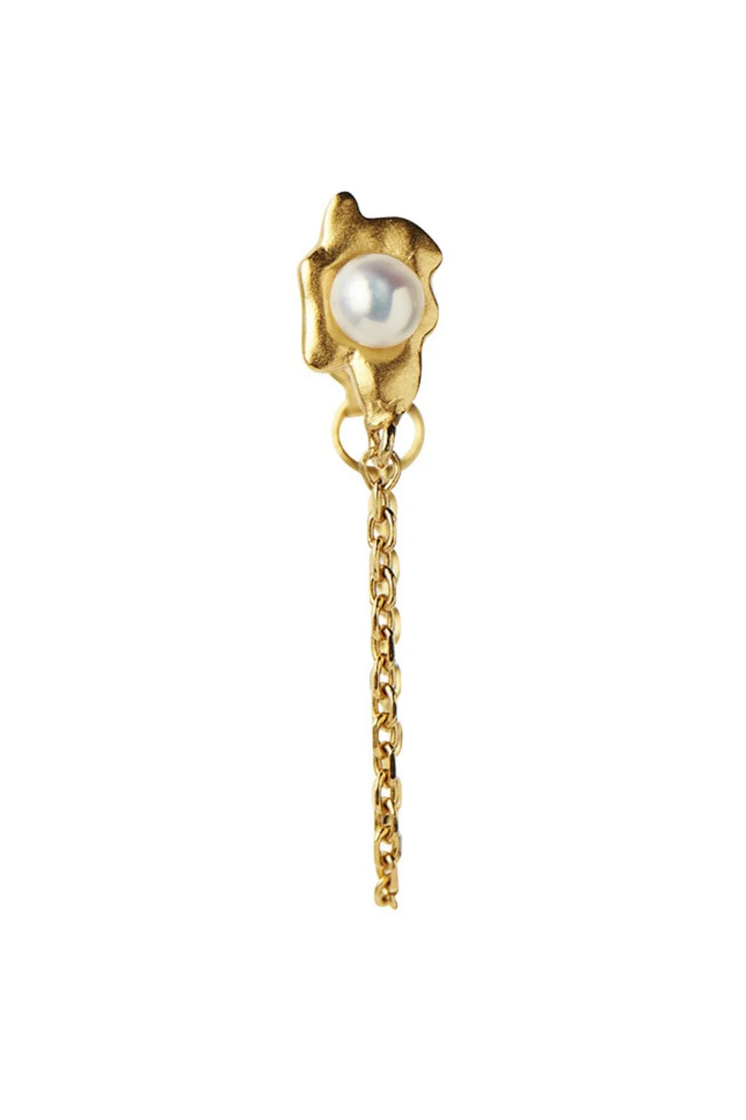 Stine A Shelly Pearl Earring W/ Chain