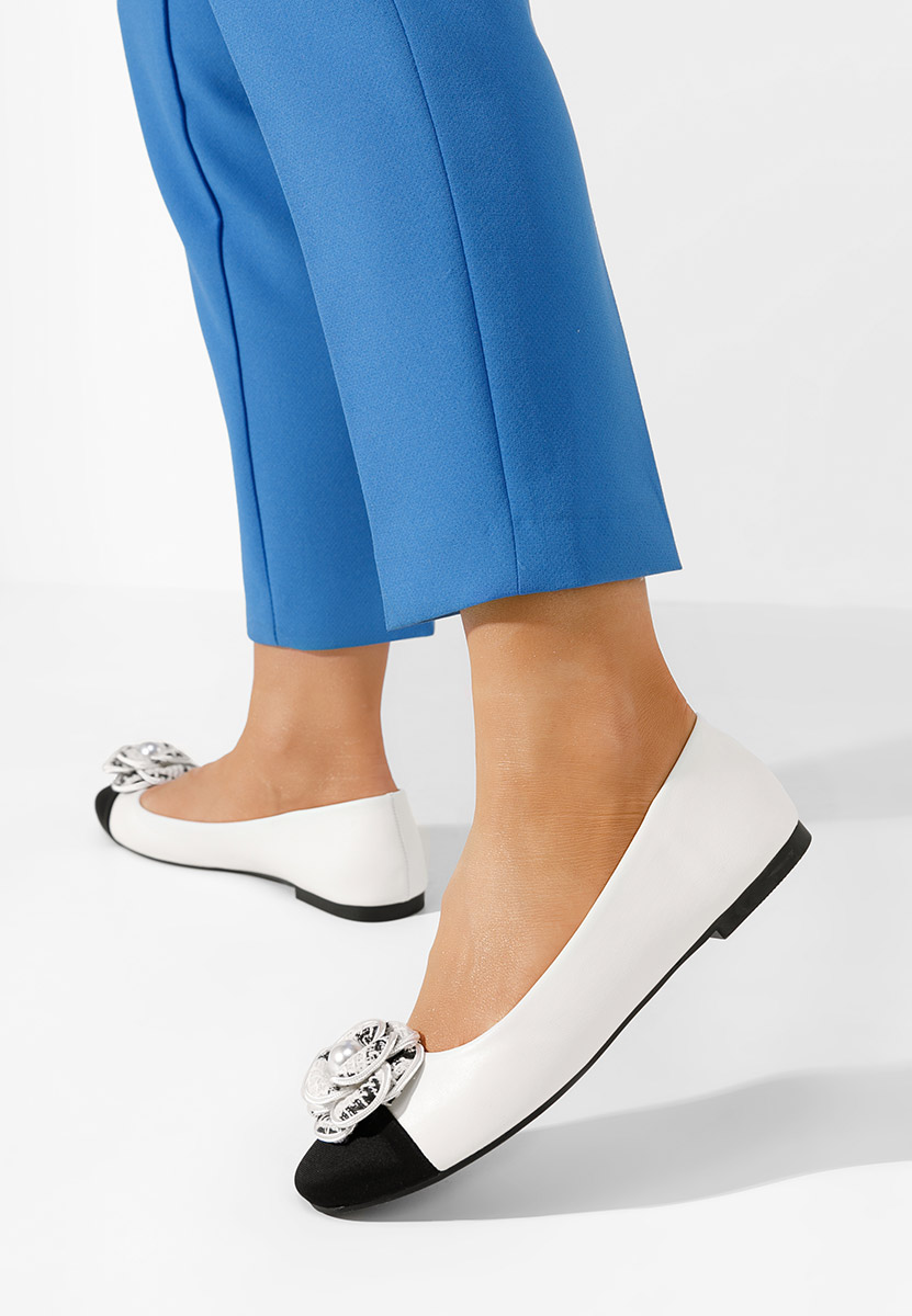 Ballerines femme blancs Sorena