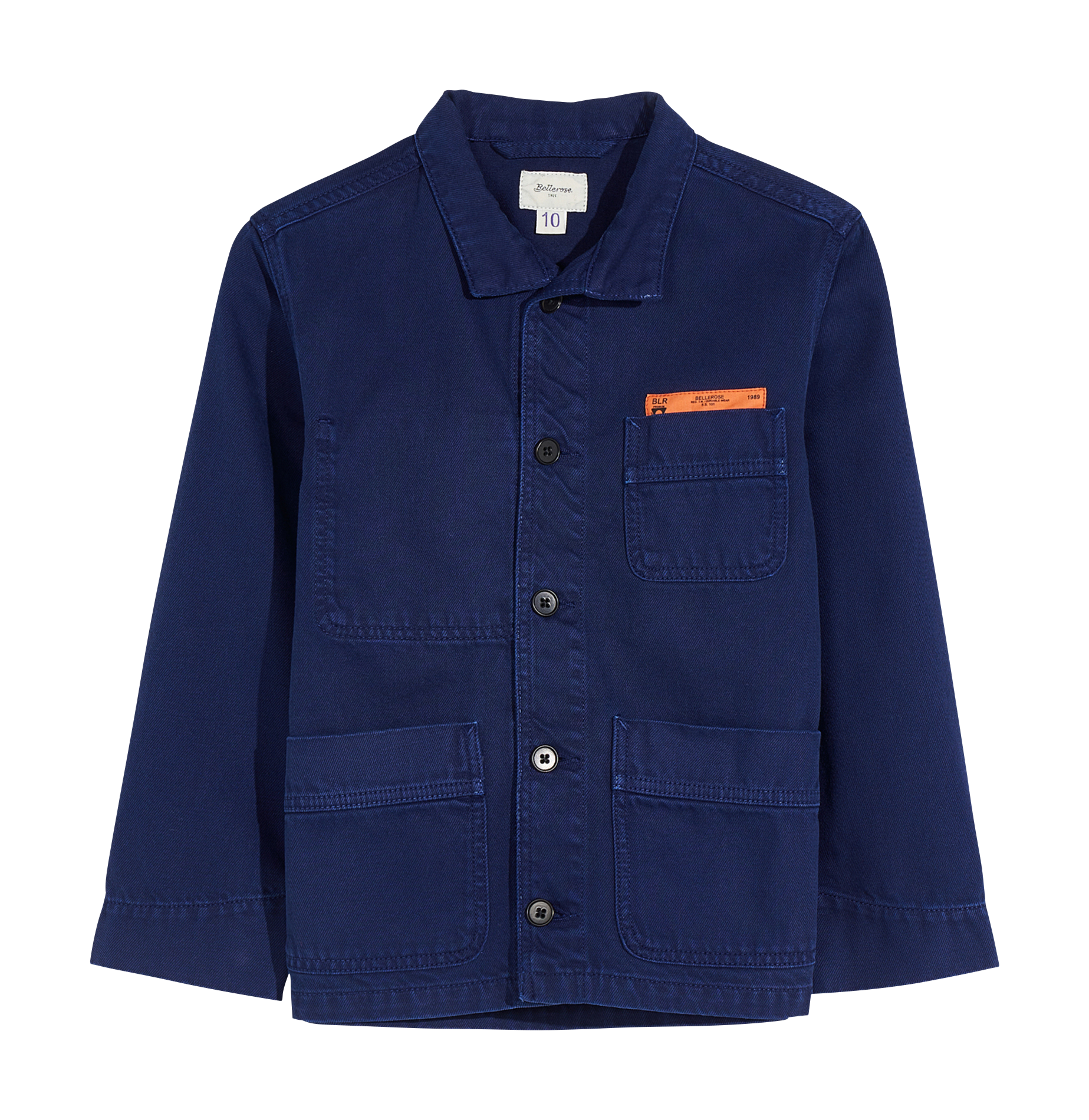 PITT - Veste col classique en coton | Bleu