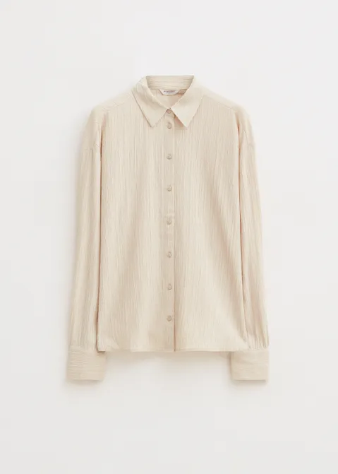 Blouse met structuur zand (ZND.L)