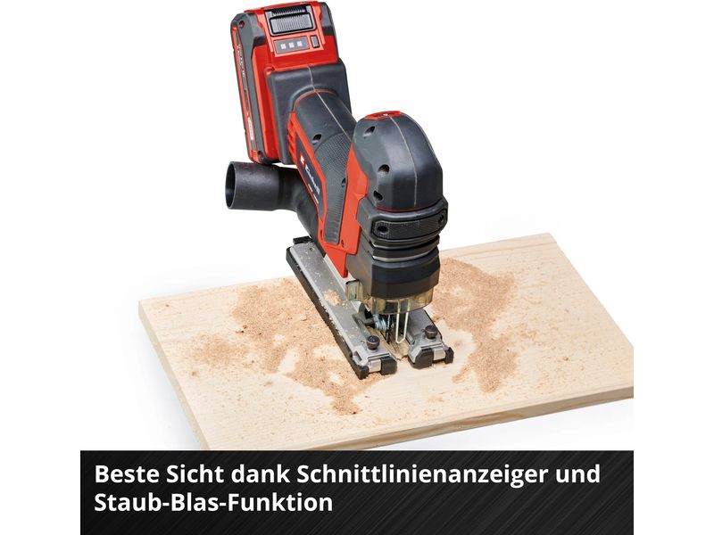 Einhell Professional Akku-Stichsäge TP-JST 18/135 Li BL 1 x Stichsäge für präzise Schnitte bis 135 mm in Holz und 10 mm in Stahl