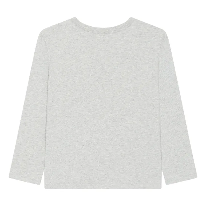 SMALLABLE BASICS T-Shirt Garçon Manches Longues Coton Bio | Gris chiné