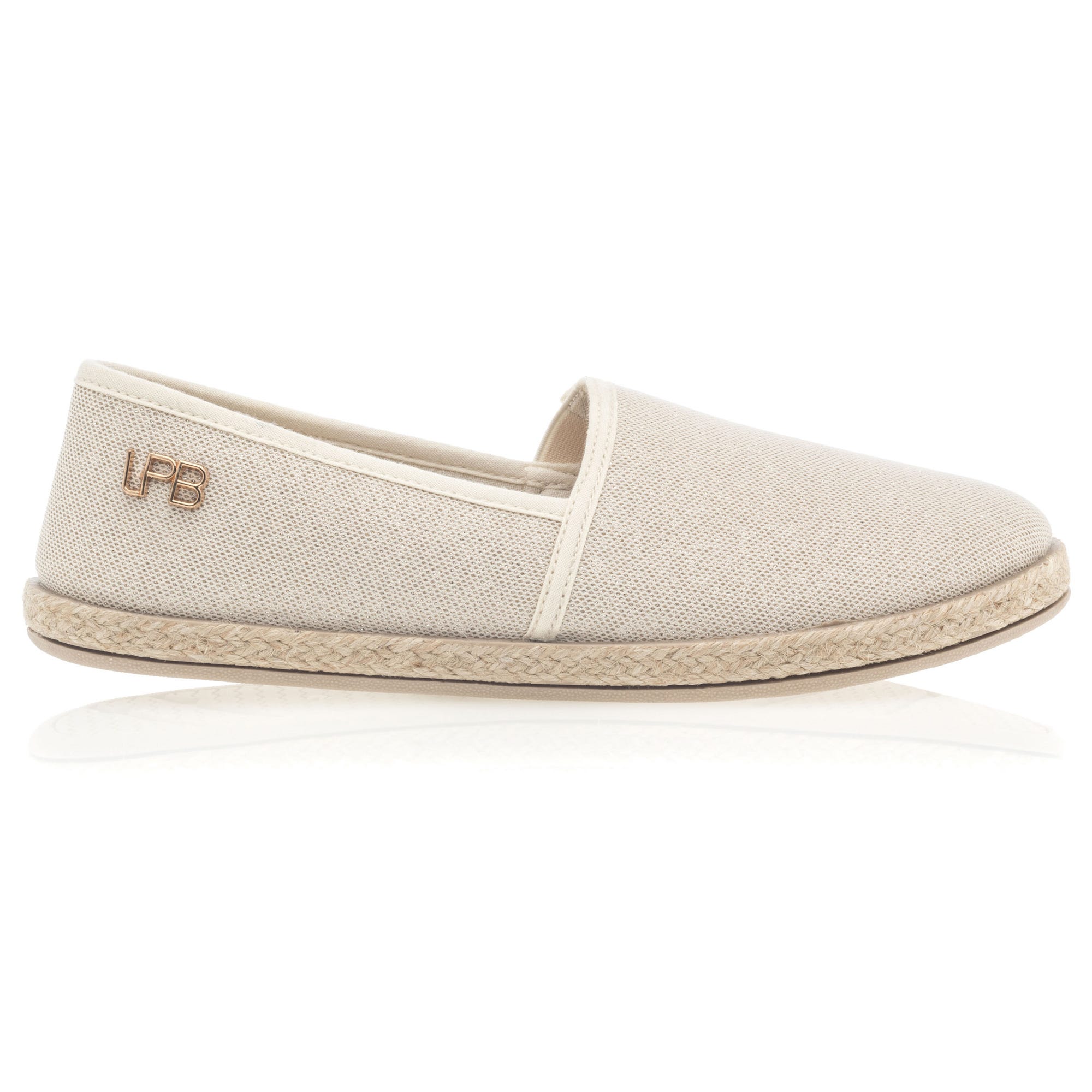 Baskets en toile Femme or