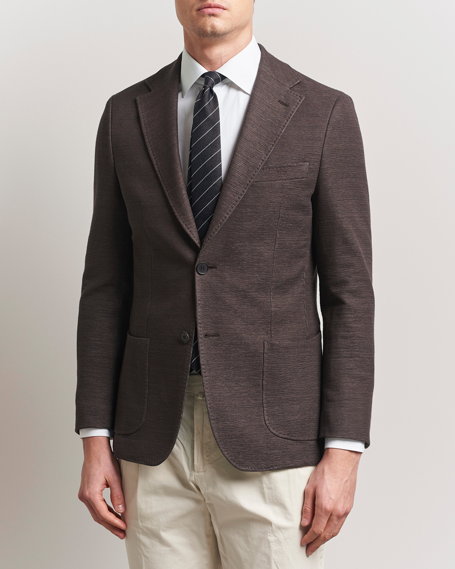 Morris Heritage Jersey Linen Jacket Brown