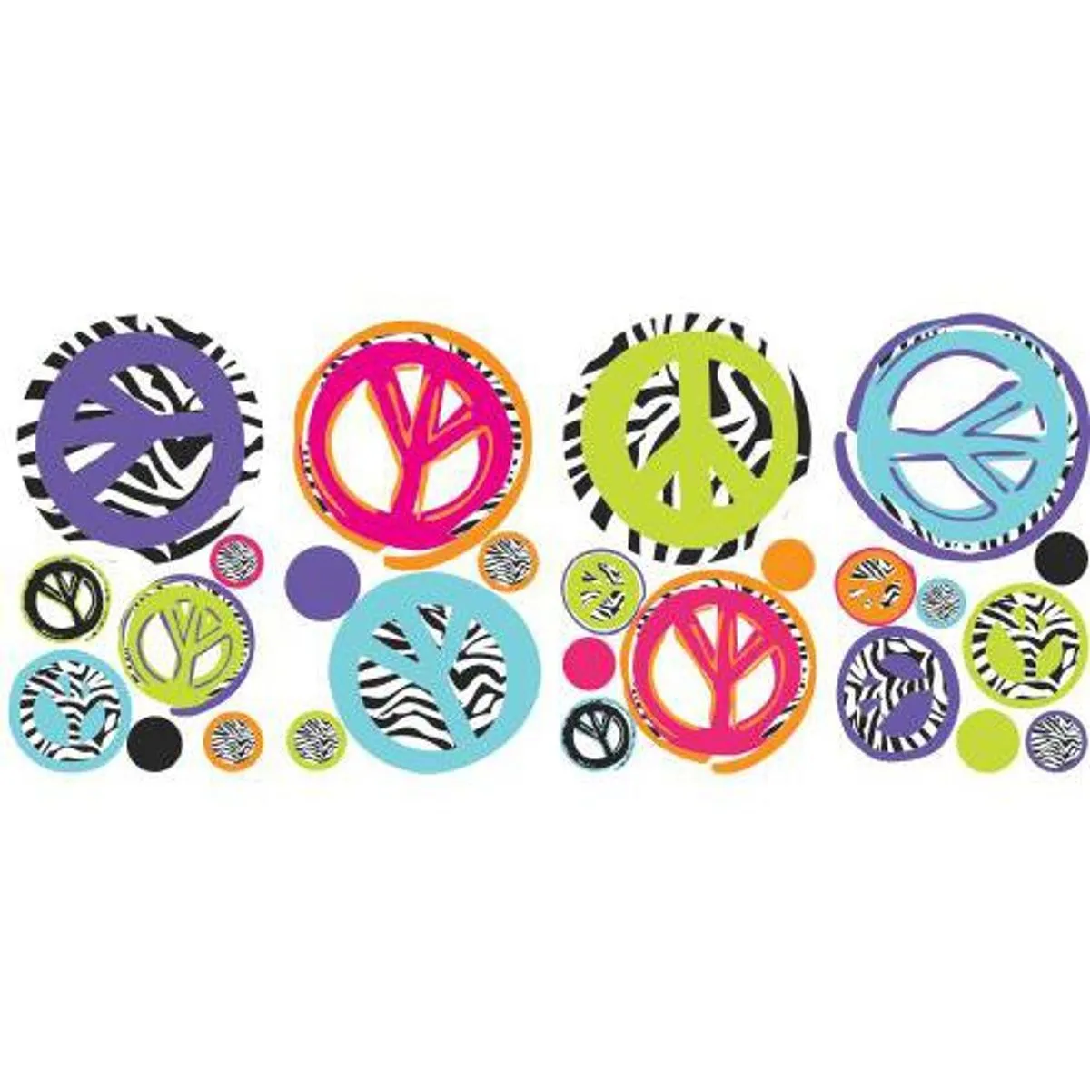 TheDecoFactory Peace and Love - Stickers déco