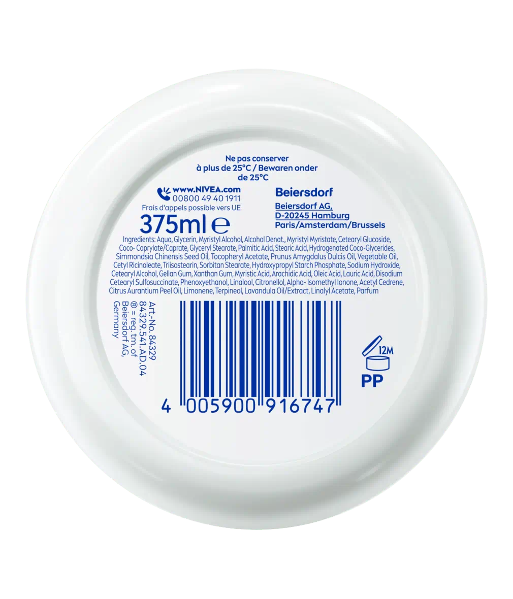 NIVEA SOFT CRÈME VISAGE CORPS & MAINS 375 ML
