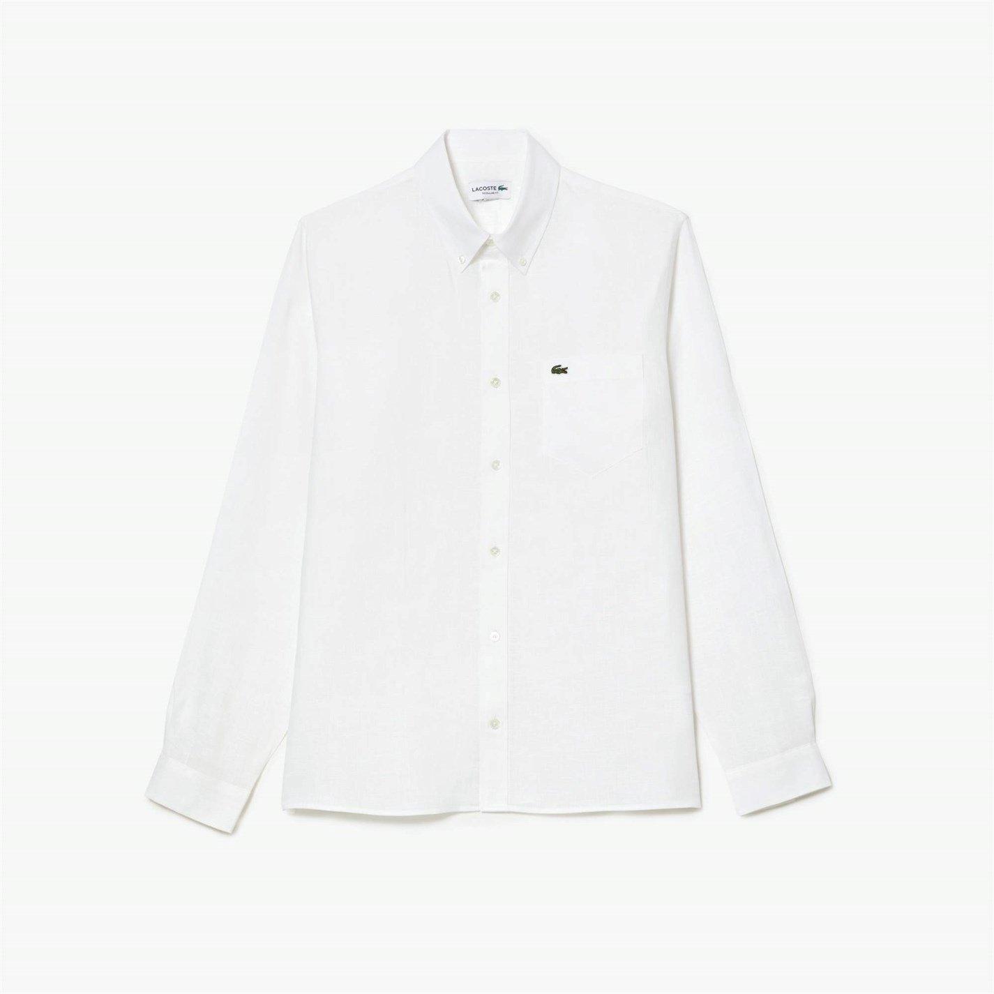 Lacoste Long Sleeve Linen Shirt