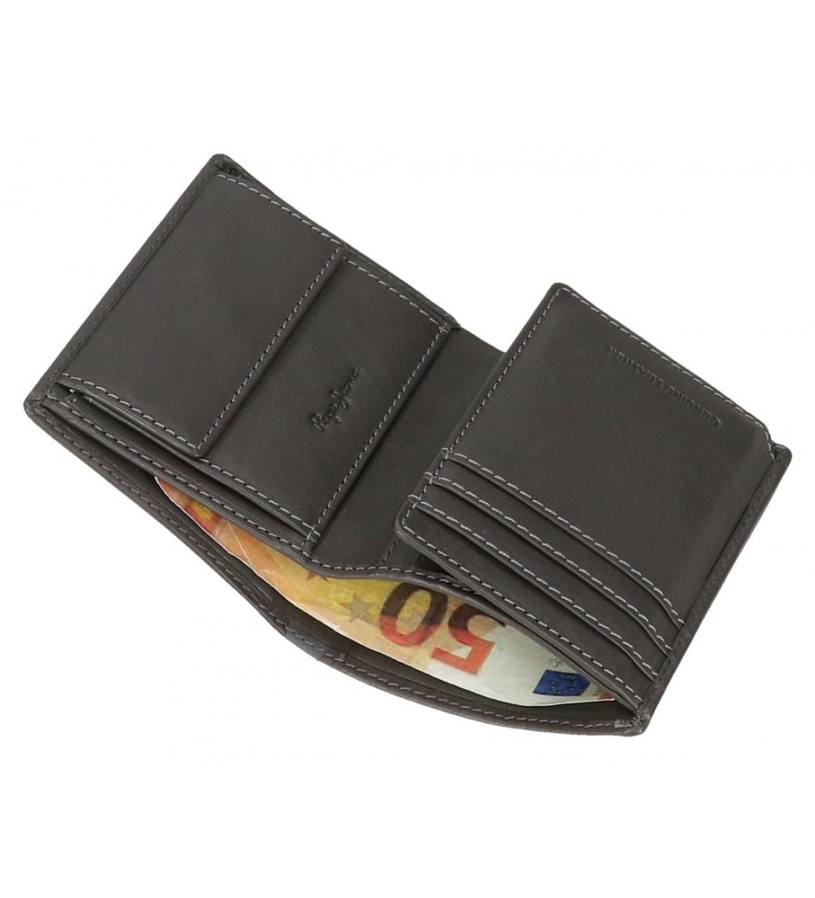 Carteira vertical Pepe Jeans Marshal cinza