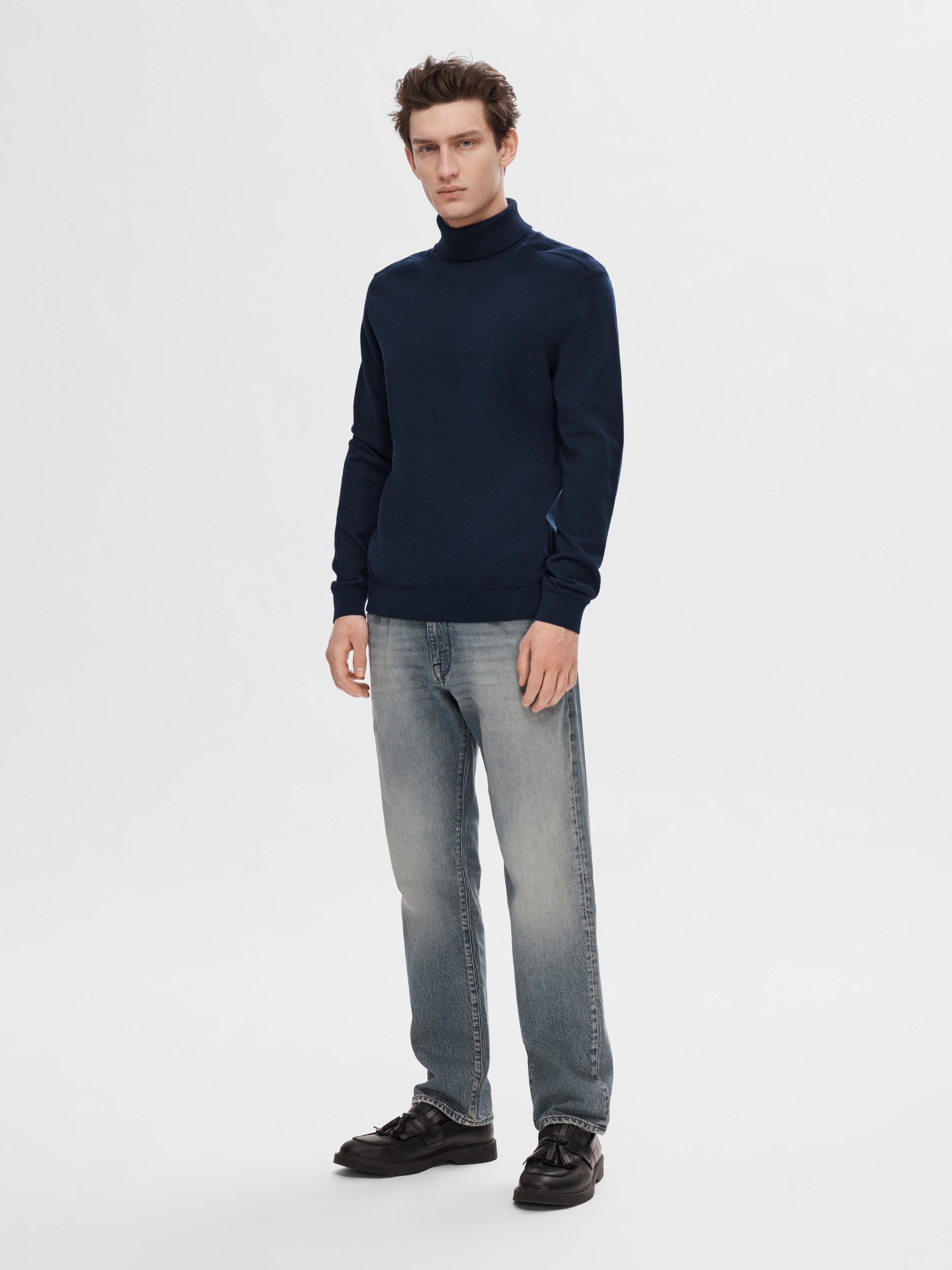 SELECTED HOMME Rollkragenpullover »SLHBERG ROLL NECK NOOS«