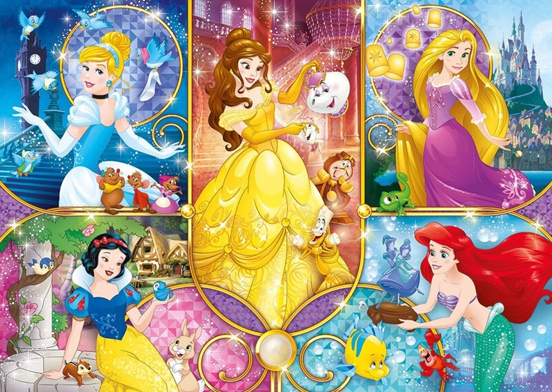 Disney Princess Puslespil - Brilliant - 104 Brikker - Clementoni