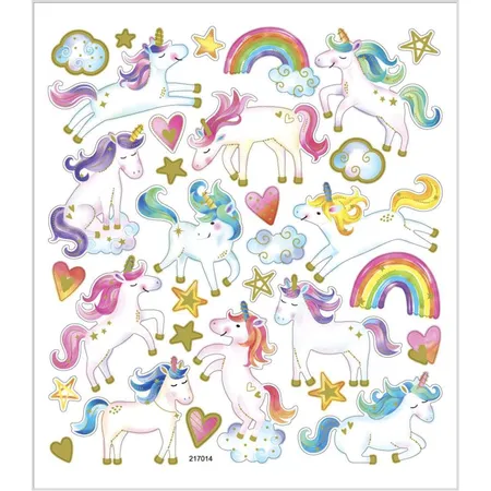 Creative Company Sticker mit Einhorn-Motiven, 31 Stück