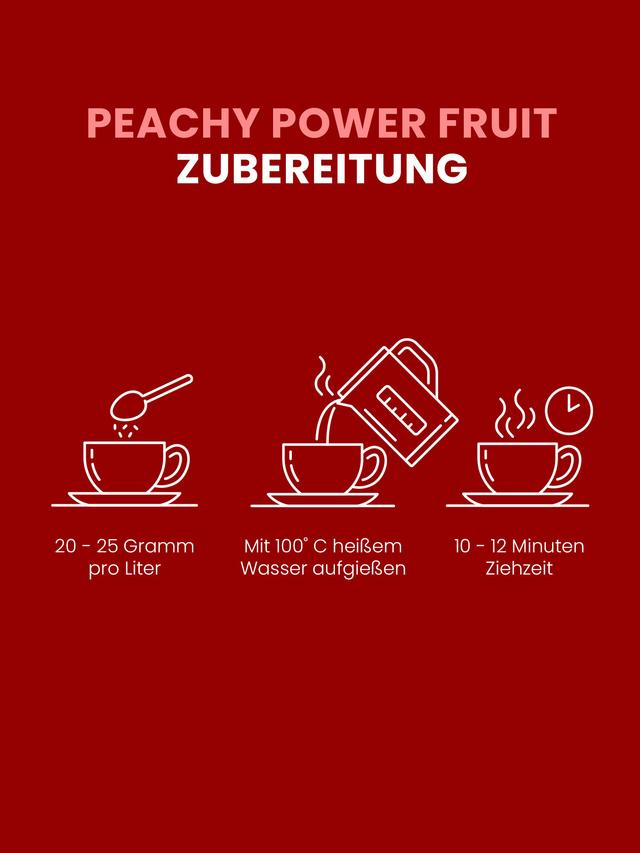 fitvia Früchtetee Pfirsich-Gojibeere, 3er-Set