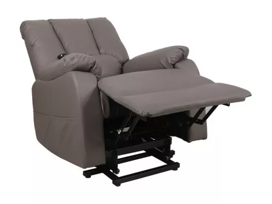 Fauteuil relax électrique TAIWAN simili taupe PU