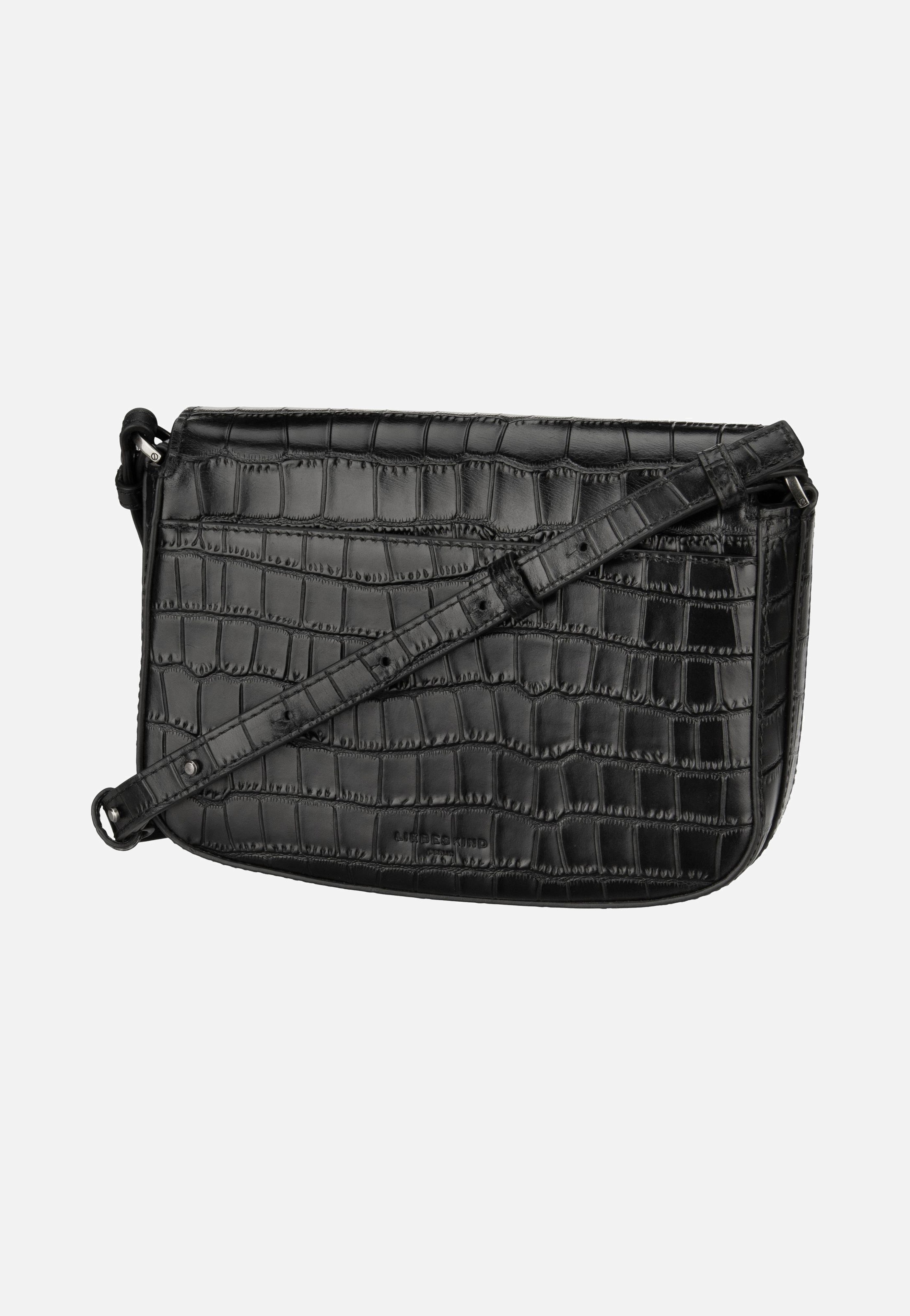 Ezra New Croco 2158212 Black - Crossbody Bag