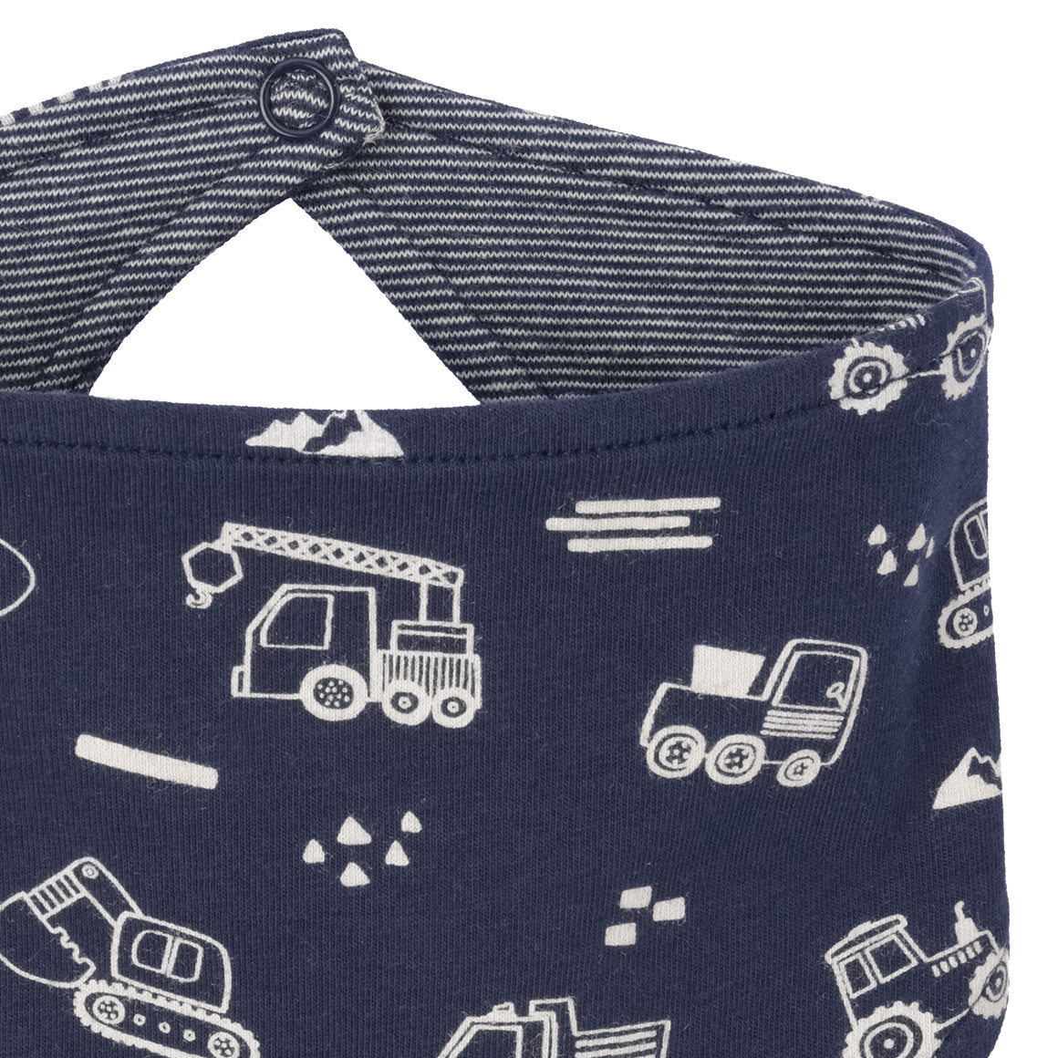 Topomini Baby Bandana mit Baustellen-Print dunkelblau