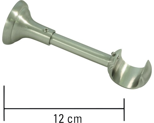 Rustieke wandbeugel voor Windsor, RVS-look, Ø 25 mm