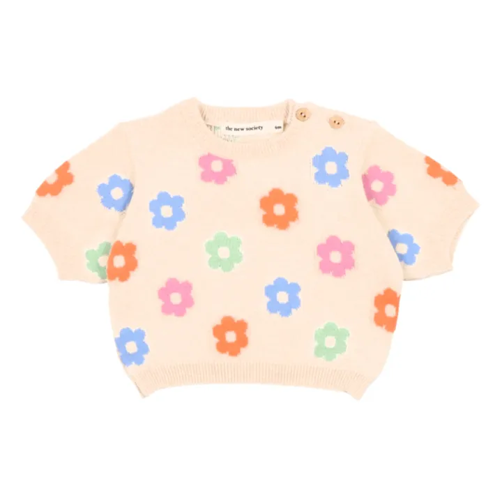 the new society Pull Manches Courtes Kent Baby | Beige