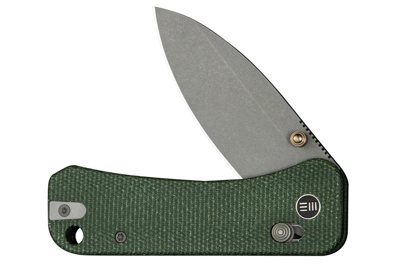 WE Knife Banter 2 WE23075-3 CPM-S35VN, Green Micarta, zakmes, Ben Petersen design