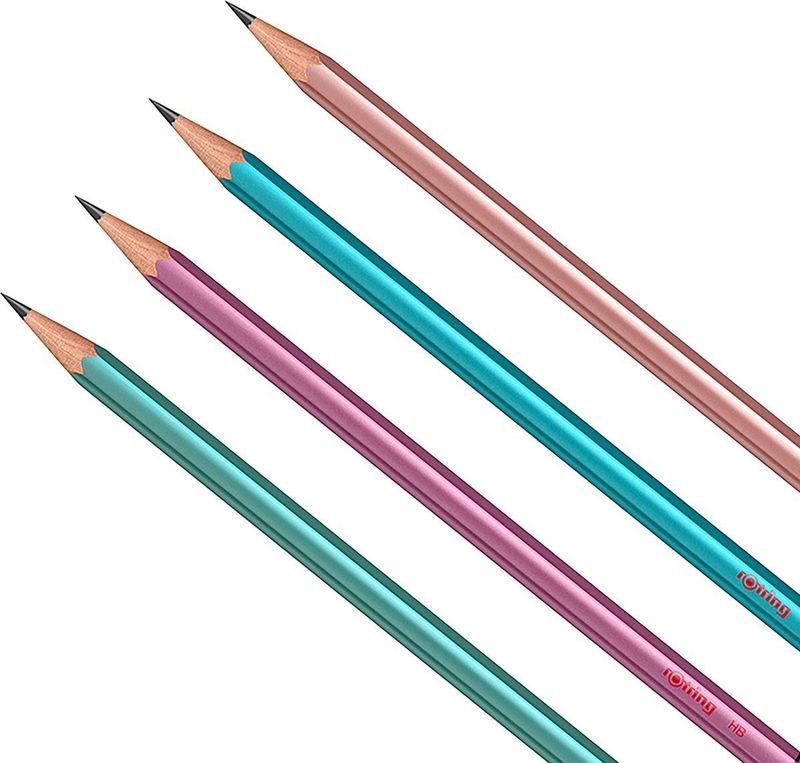 rOtring Metallic Potloden | HB | 4 stuks