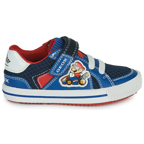 Geox - J ALONISSO BOY - Bleu / Rouge