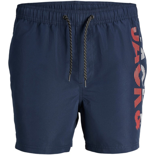 Jack & Jones - 12225967 JPSTFIJI JJSWIM SPLICELOGO LY SN NAVY BLAZER Azul
