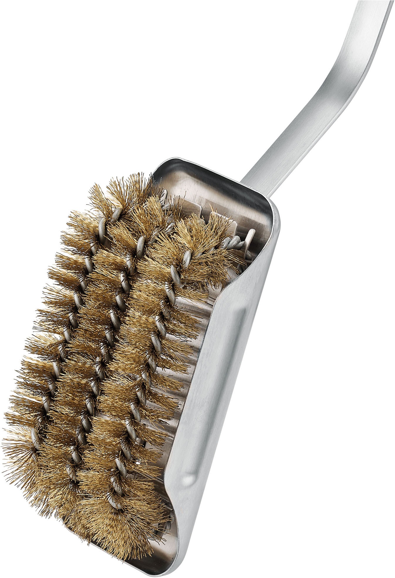 RÖSLE Grillbürste »Grillrost-Reinigungsbürste SlideX Brass« aus Edelstahl | Messing | Polypropylen Bürste austauschbar