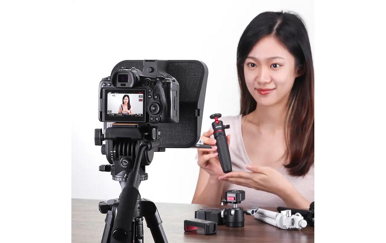 Teleprompter für Smartphones/Kameras RT02Teleprompter für Handys, Tablets und Kameras