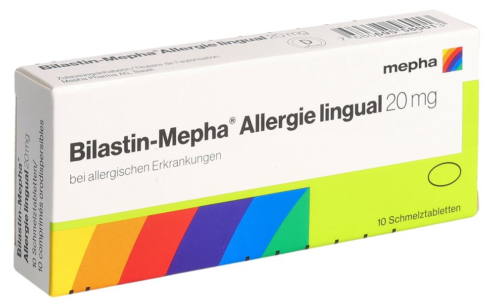 BILASTINE Allergie lingual Schmelztabl 20 mg Blist 10 Stk