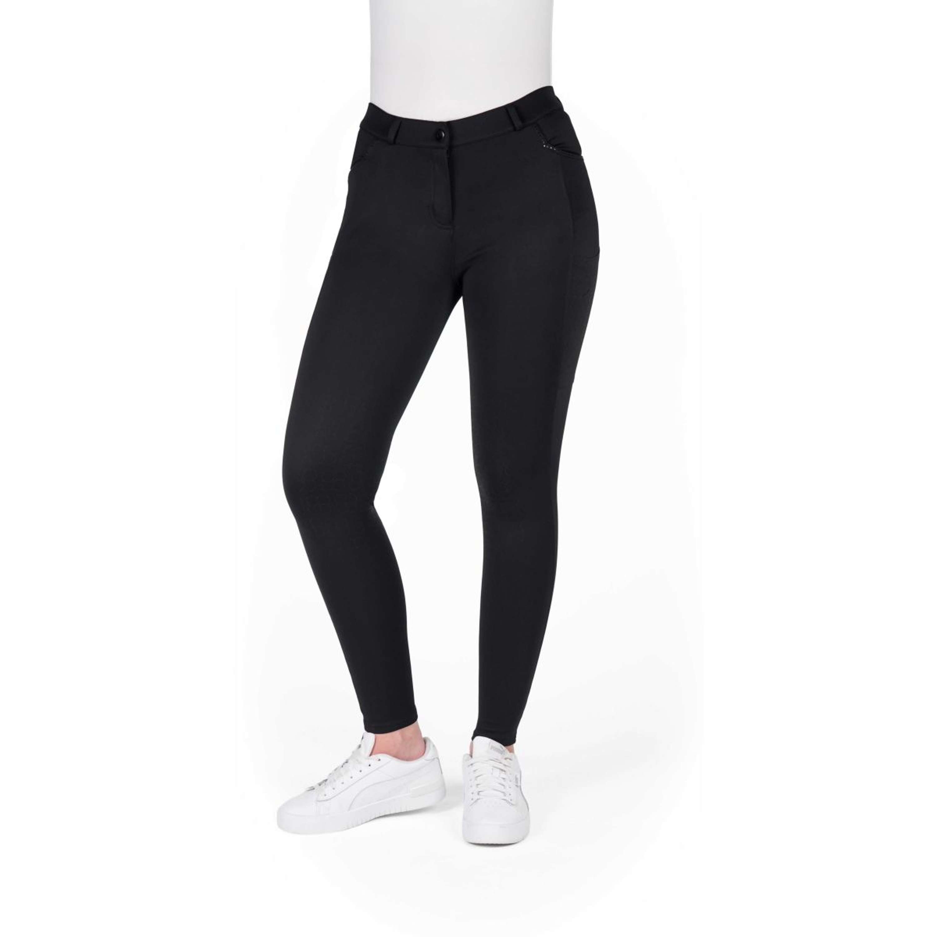 EQUITHÈME Rijbroek Capucine Full Grip Zwart