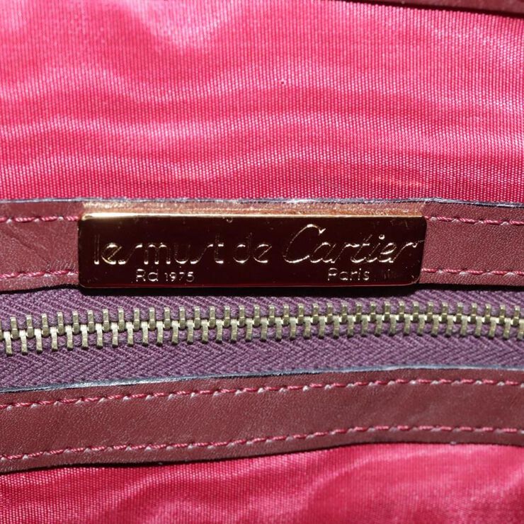 Cartier Vintage Cartier Handbag Burgundy