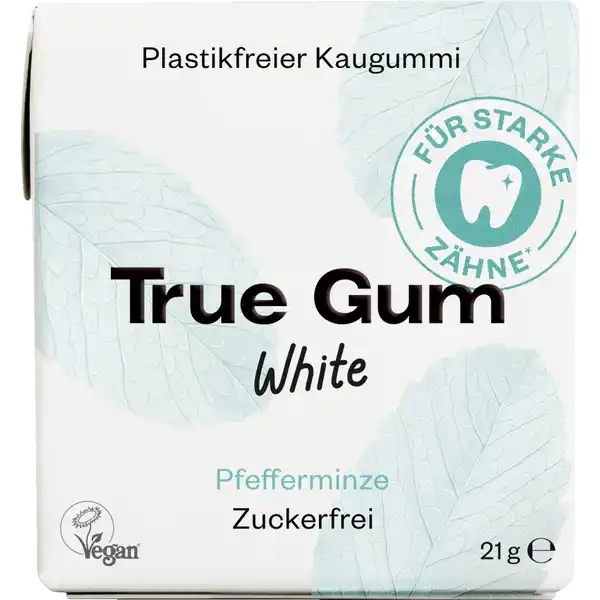 Weißer Kaugummi