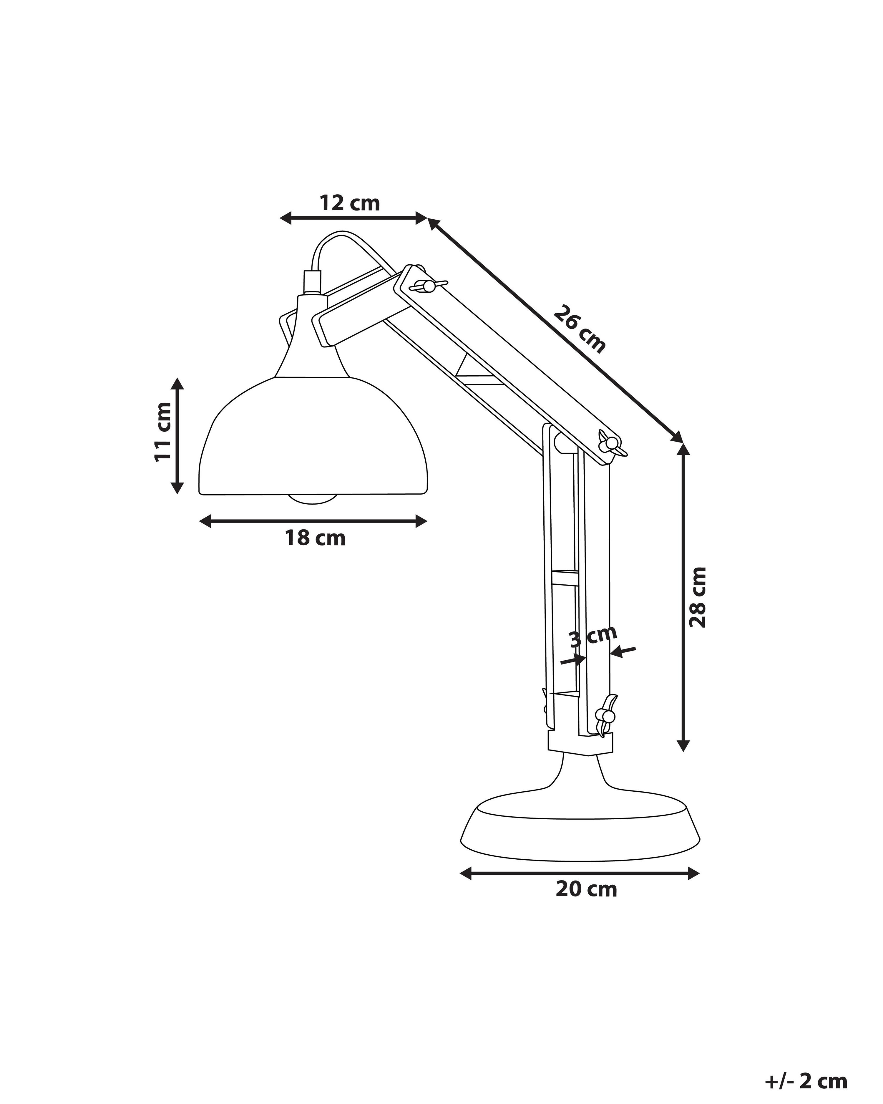 Bureaulamp SALADO verstelbaar Hout Koper