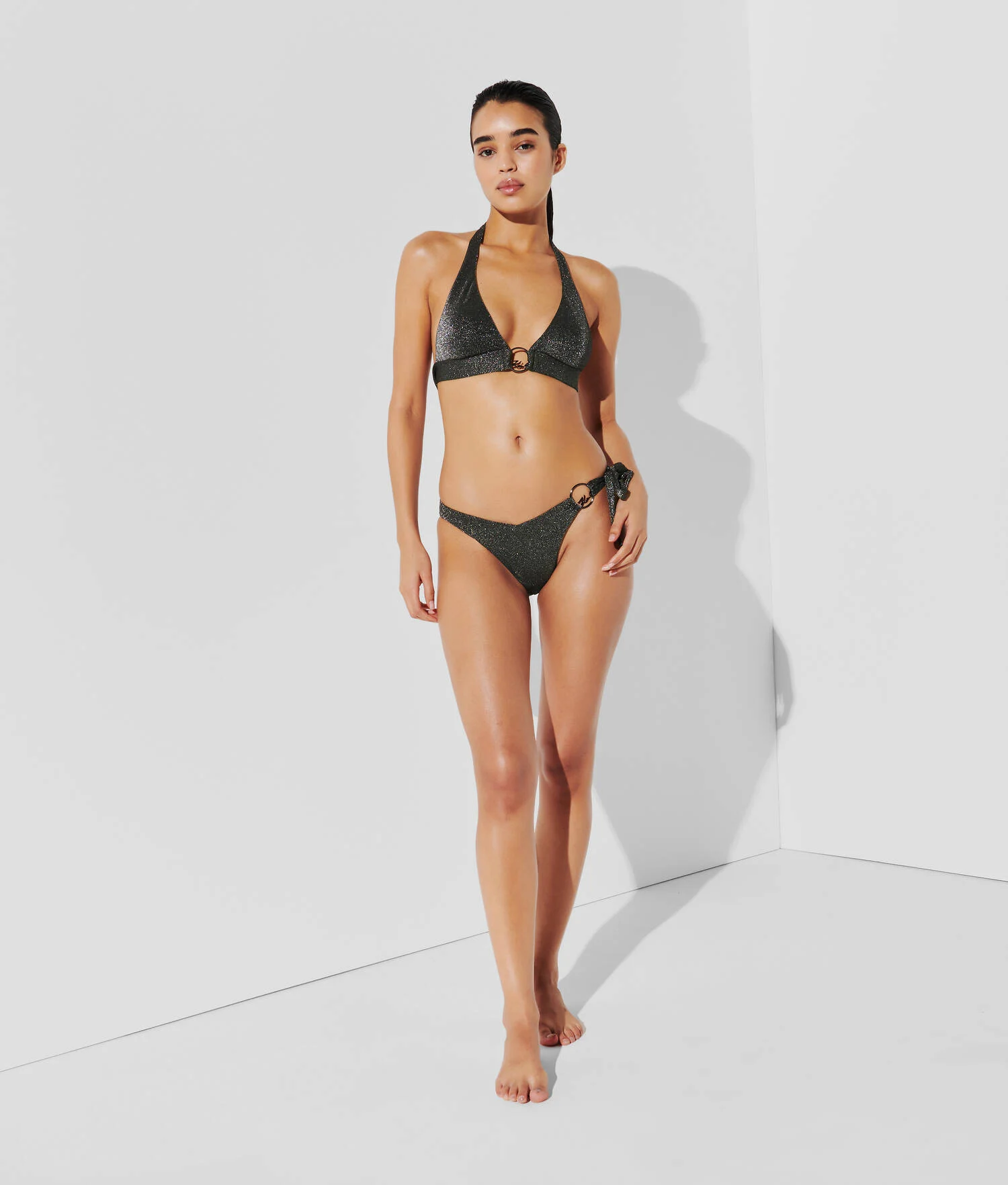 HAUT DE BIKINI TRIANGLE K/SIGNATURE - Noir