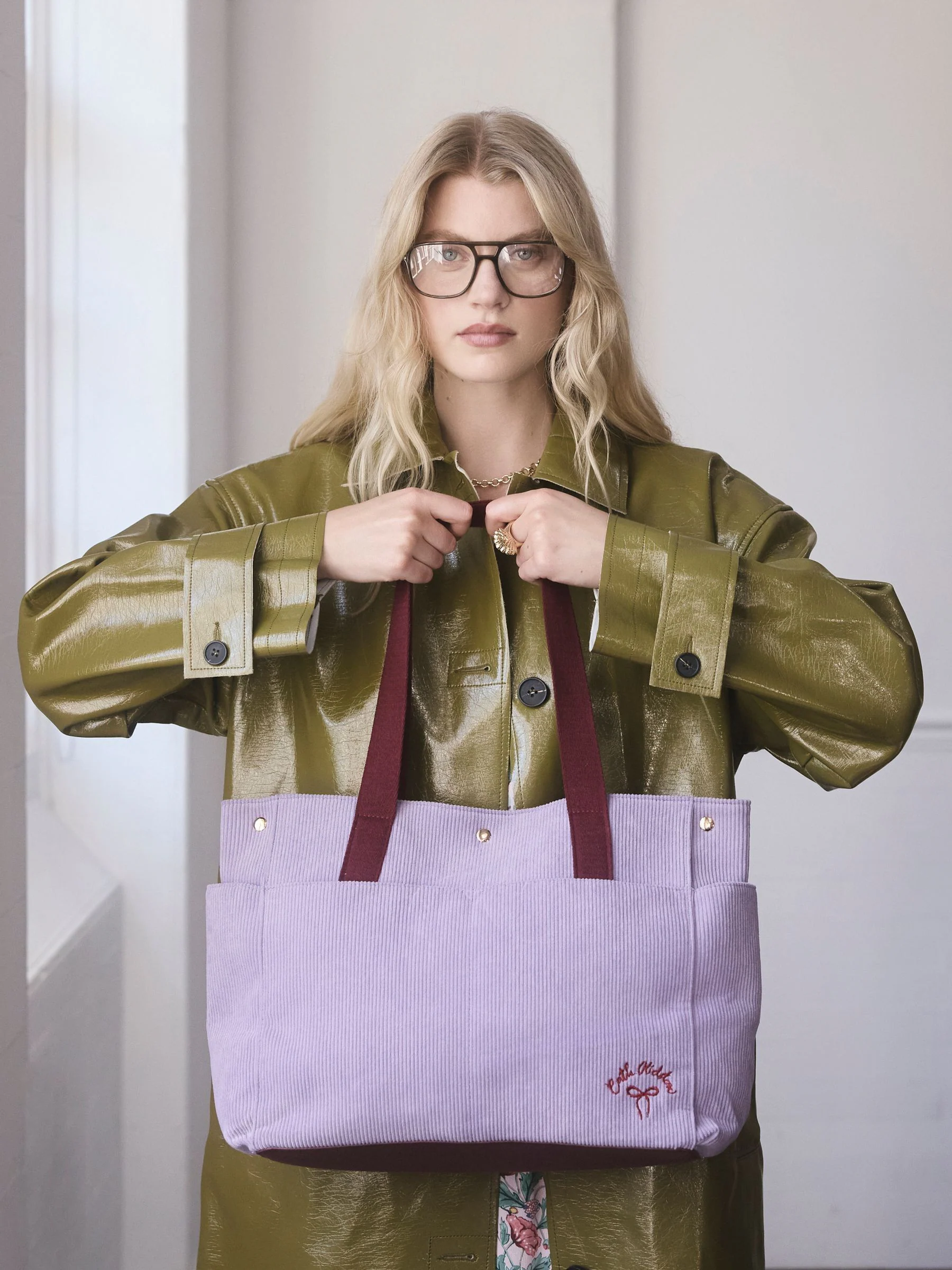 Cath Kidston Boxy Cord Tote Bag