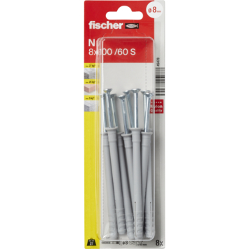 Fischer Slagplug 8x100mm 8 stuks