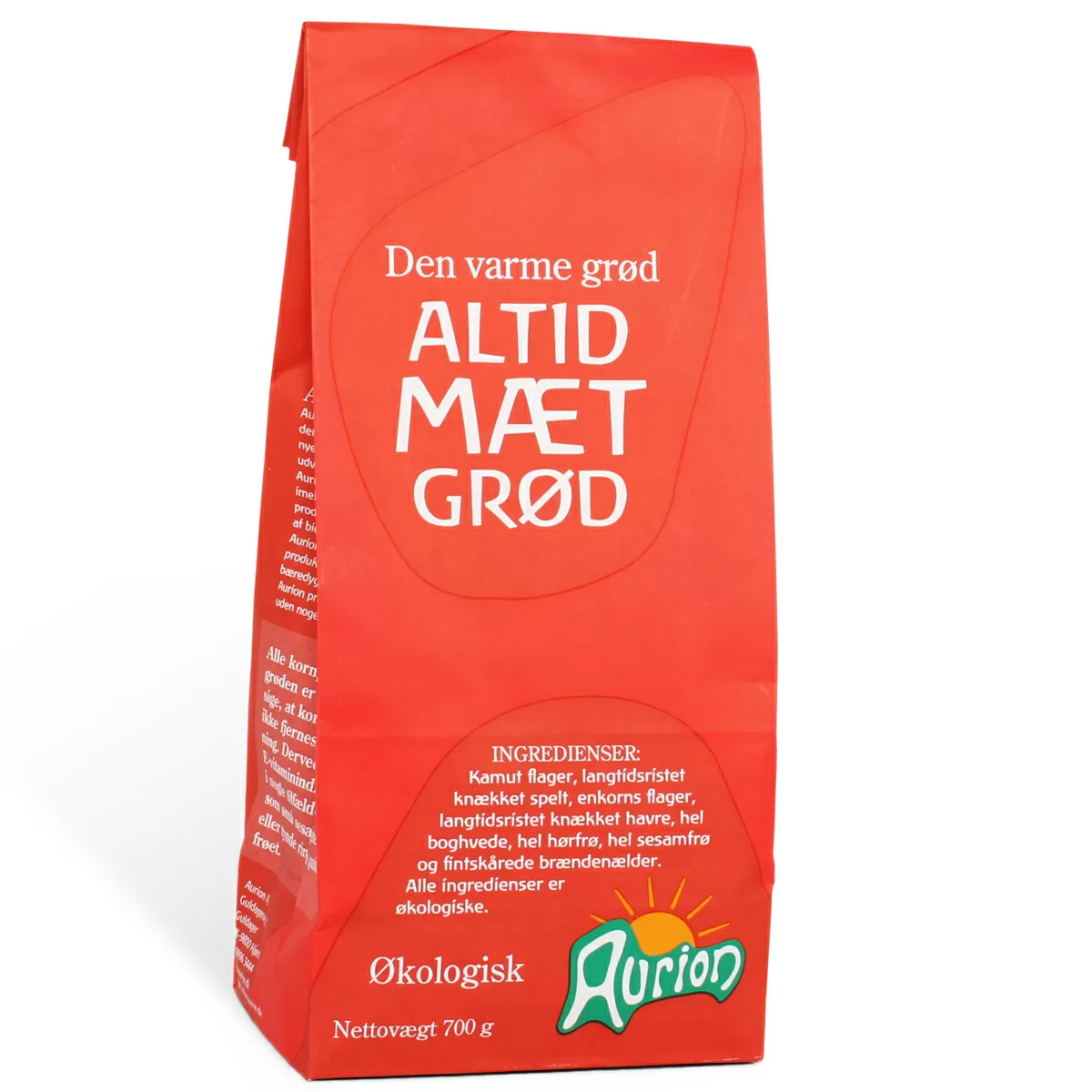 Aurion Den Varme Grød - Altid Mæt Grød Ø - 700 g