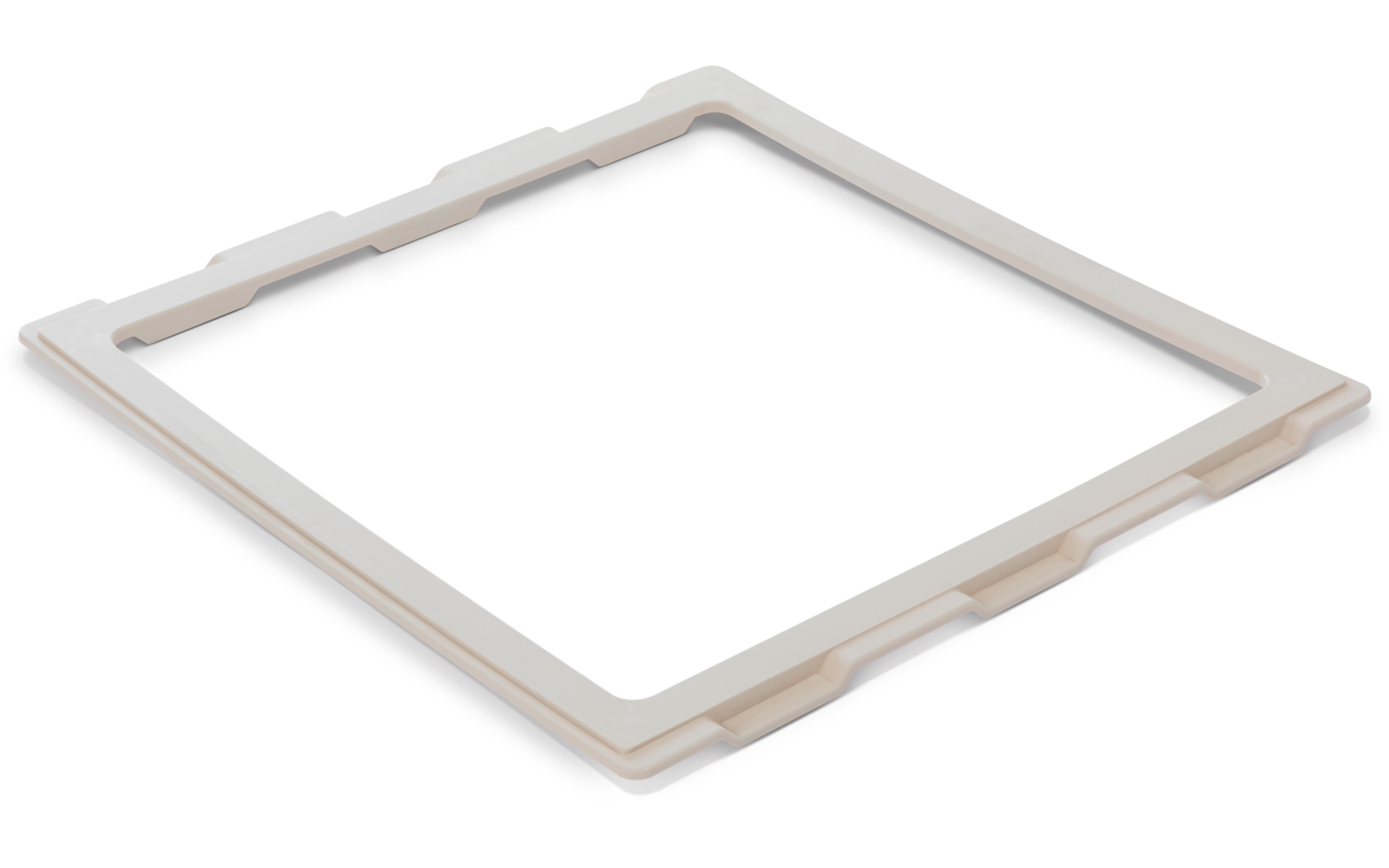 MPK Adapterrahmen für Dachhauben Ducato, Boxer, Jumper weiß 28 x 28 cm