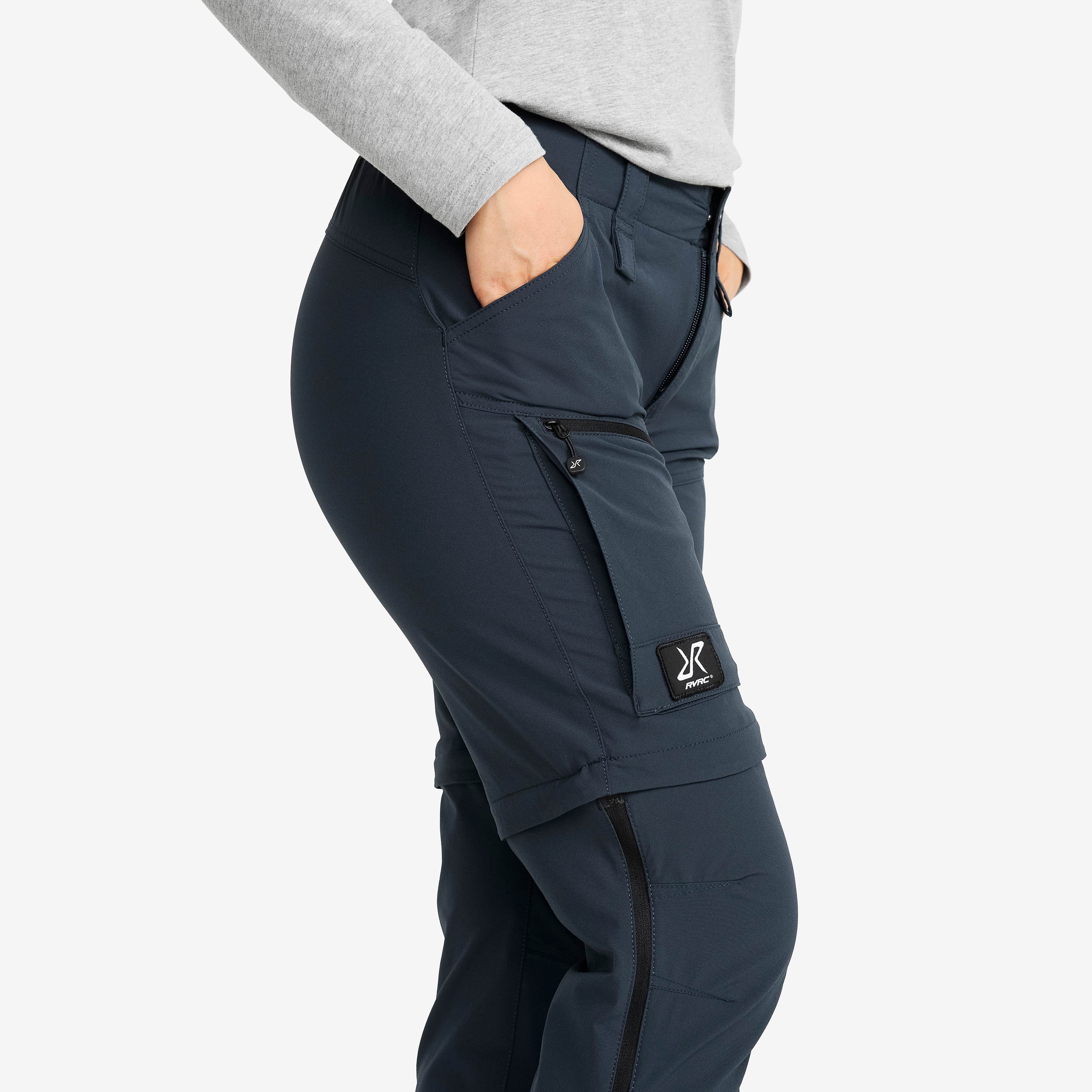 Range Pro Stretch Zip-off Pants Dame Blueberry/Black