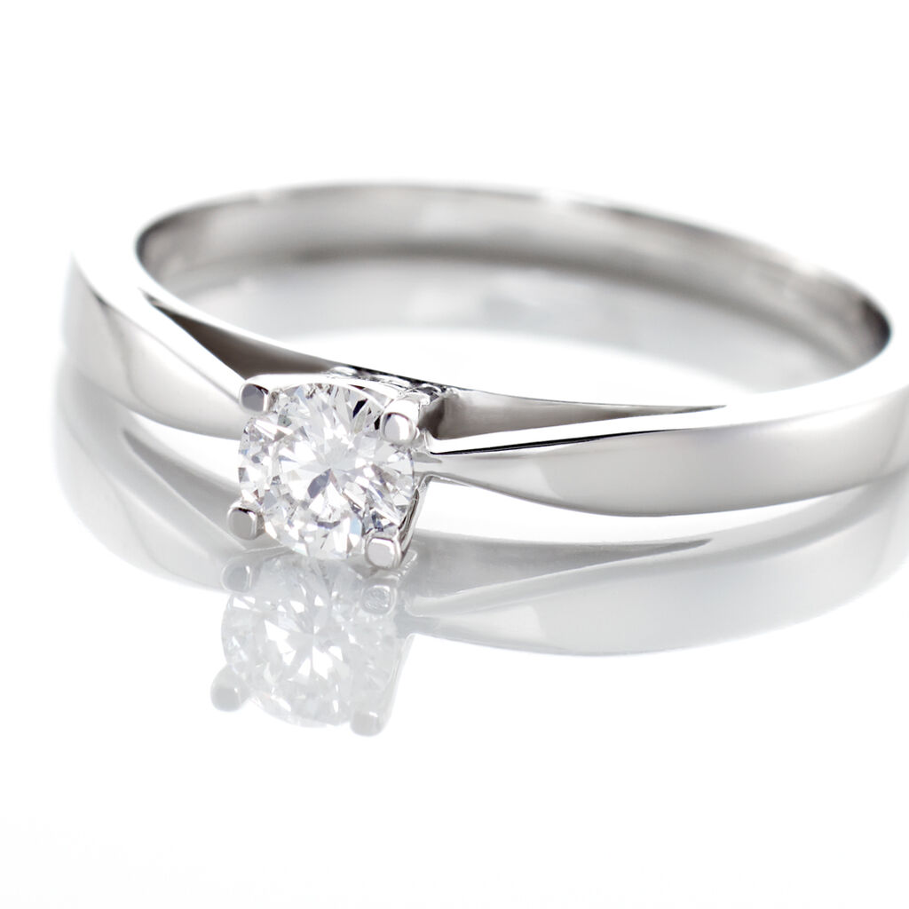 Bague Solitaire Celina Or Blanc Diamant