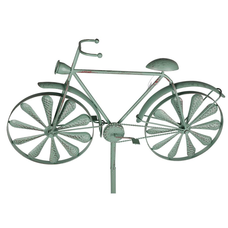 Metall-Gartenstab Fahrrad 160cm Antik-Grün